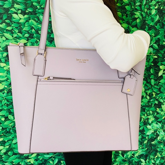 kate spade Handbags - Kate Spade Cameron Large Pocket Tote Icy Lavender